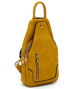 Fashion Sling Backpack AD2766 MUSTARD